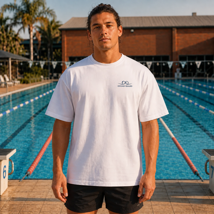 T-shirt Oversize « Son Partenaire de Nage »