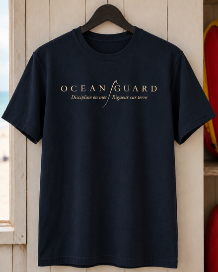 Camiseta oversize Ocean Guard — Disciplina no mar