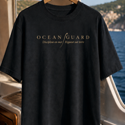 T-shirt oversize Ocean Guard — Discipline en mer