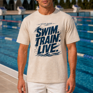 T-shirt Oversize  — SWIM. TRAIN. LIVE.